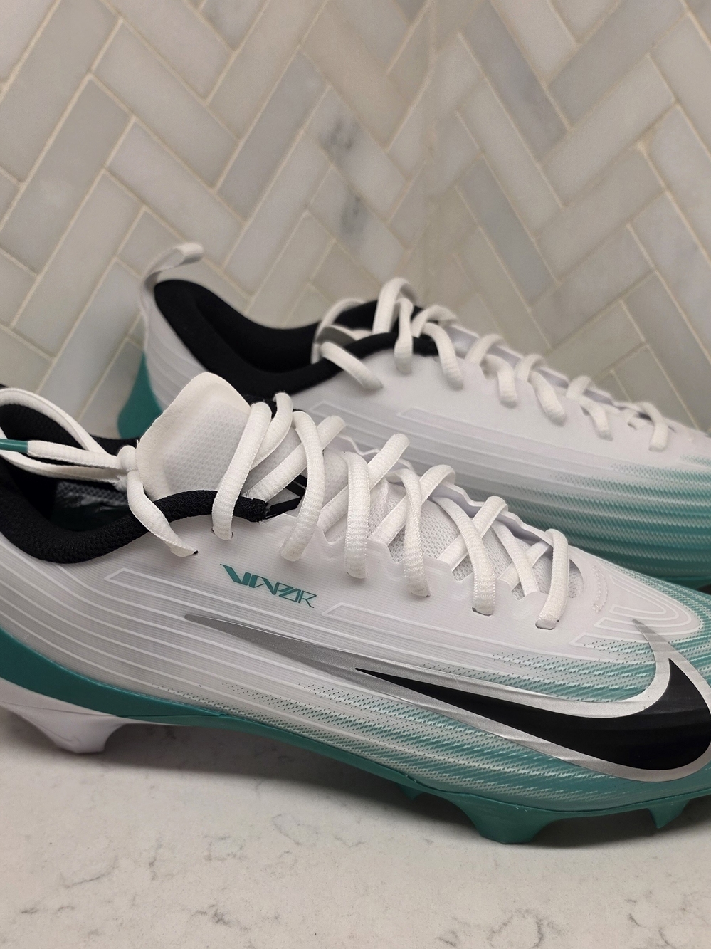Nike Kids' Vapor Soccer Cleats - White & Teal